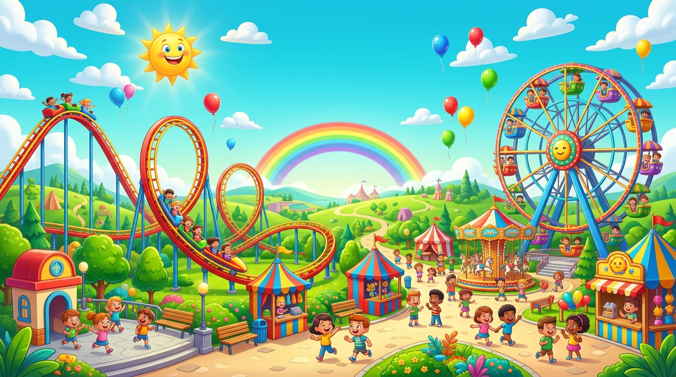 Lunapark Güneşli Çocuk Banner